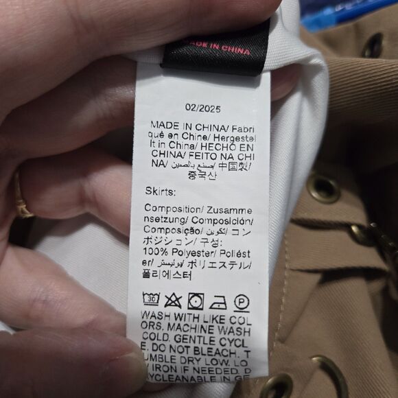 Romwe Brown Mini Kilt Grunge Medium - Picture 5 of 5